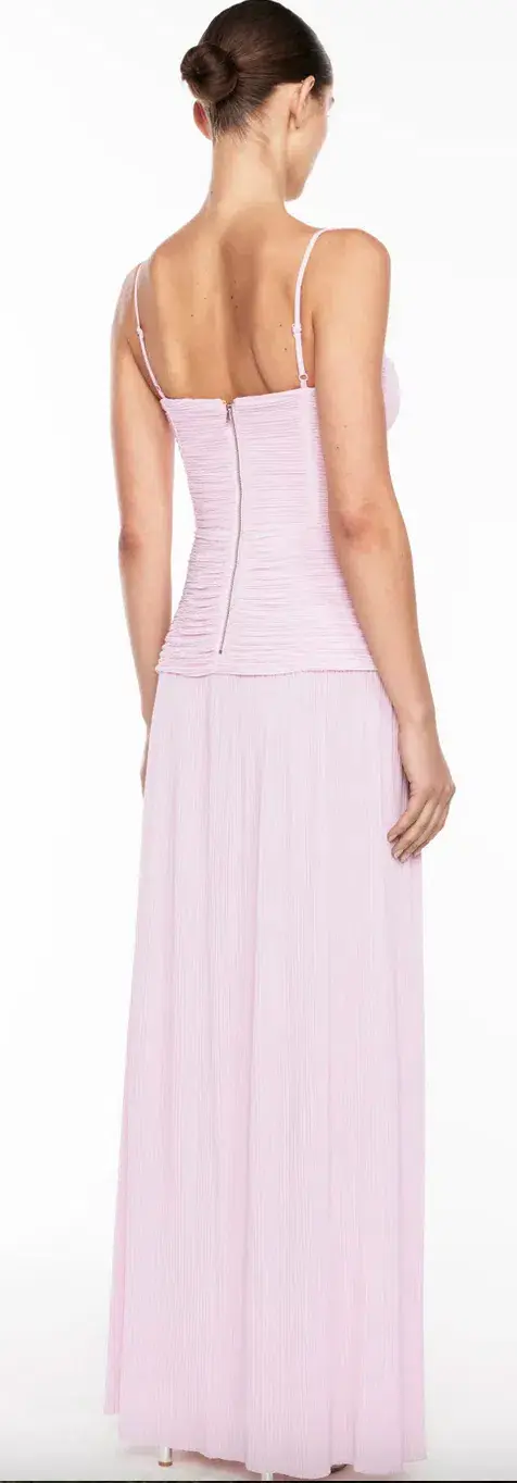 Manning Cartell Double Time Pleat Maxi Dress Hydrangea Size 4 - Image 4