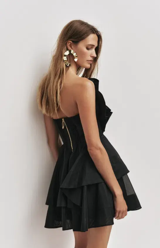 AJE Selestia Mini Dress Black Size 10 - Image 2