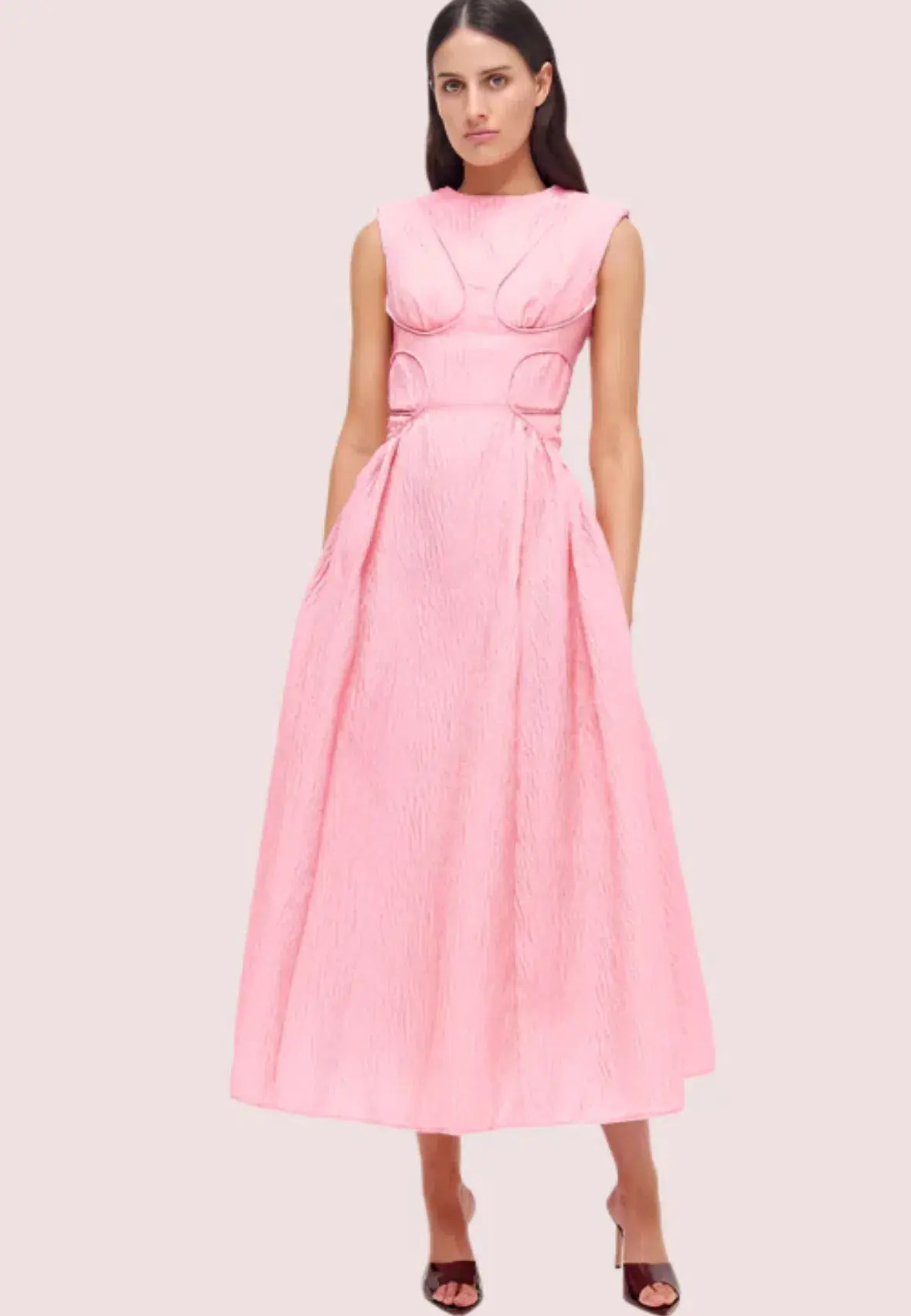Rachel Gilbert Celia Dress Pink Size au 2 - Image 2
