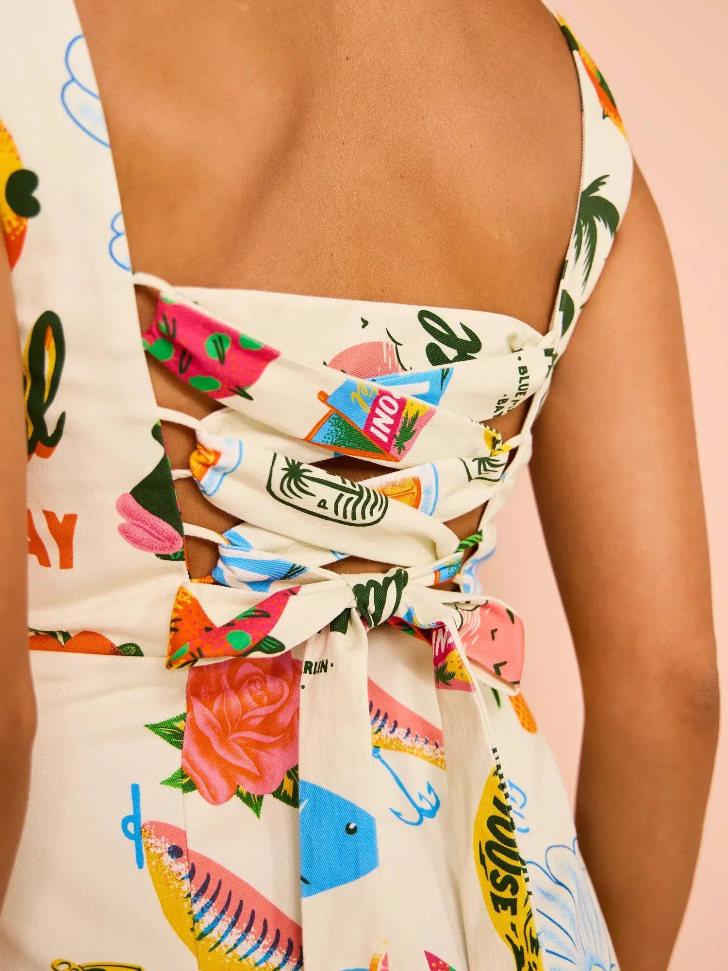 ALEMAIS SAMAKI MINI DRESS PRINT SIZE 6 - Image 5