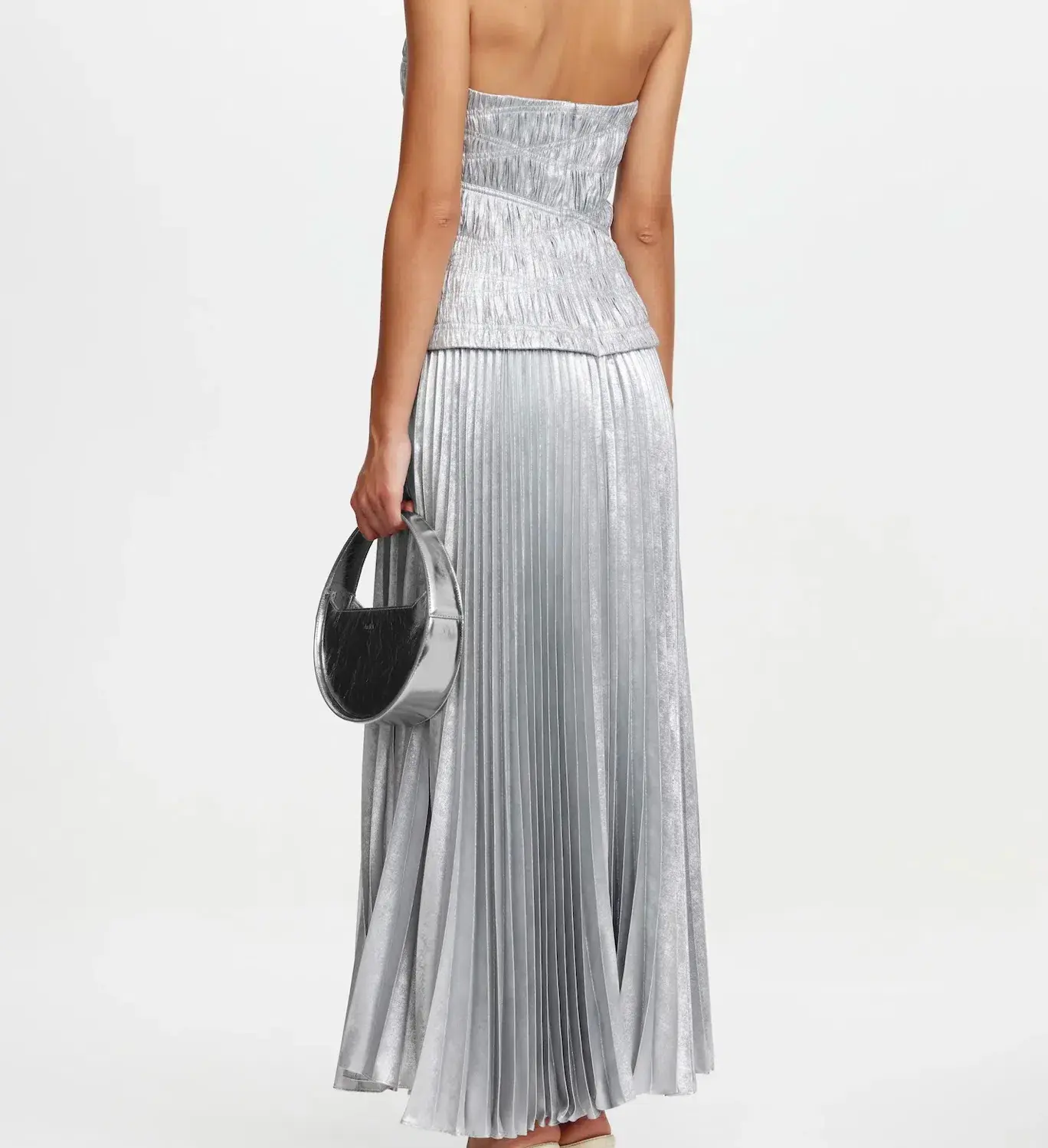 ACLER ROCKLAND MIDI DRESS Silver AU 6 - Image 4