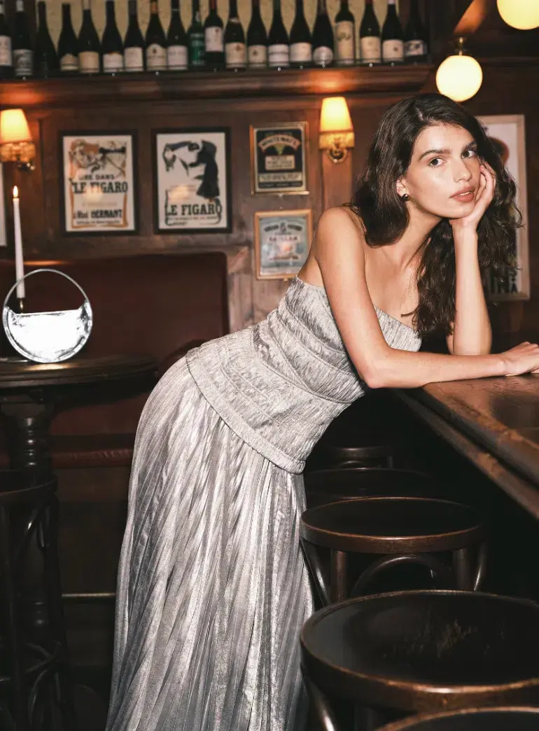 ACLER ROCKLAND MIDI DRESS Silver AU 6 - Image 2