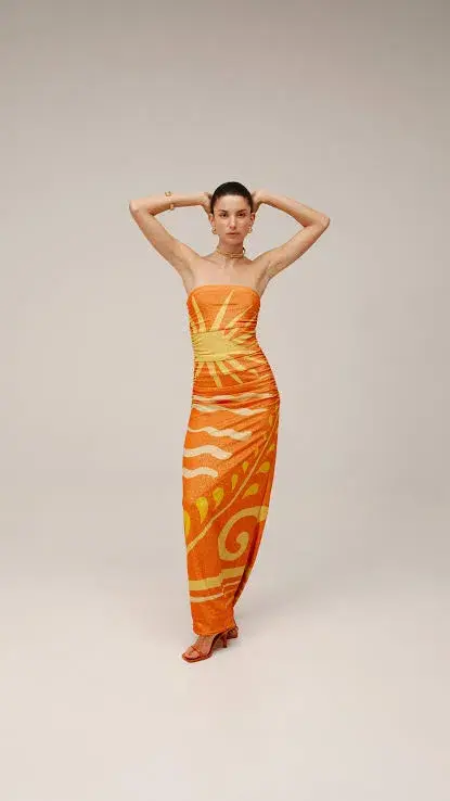 Cala De La Cruz Daphne Dress in Malibun Aranja size XS - Image 2
