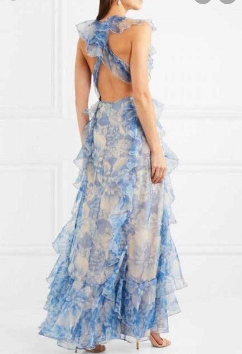 Alice McCall Oh My Goddess Ocean Blue Dress Size 6 - Image 3