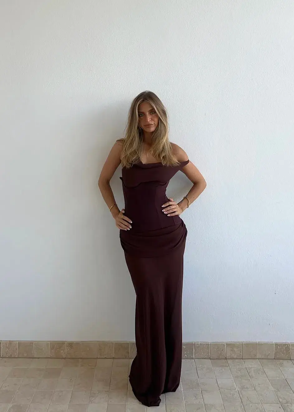 Natalie Rolt Cadence Maxi in Espresso Chocolate Size 3/ AU 12 - Image 1
