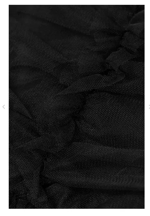 Molly Goddard Gathered Tulle Mini Skirt Size 8 - Image 3