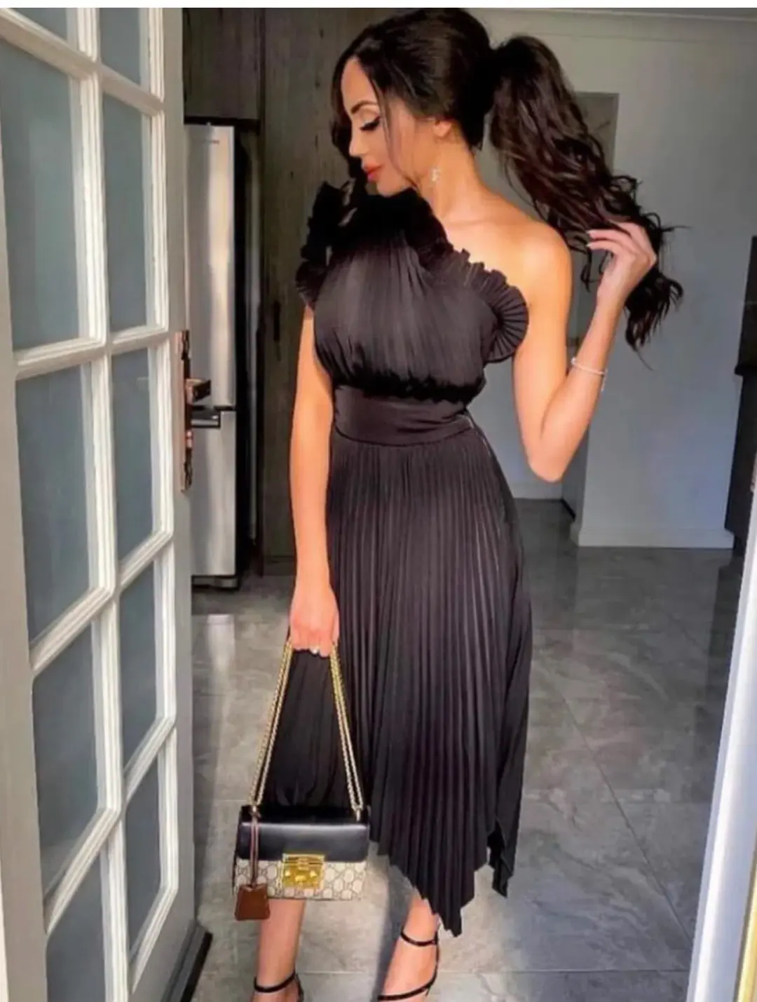 Mossman The Lady Like Dress Black Size 14 for rent on The Volte - main image