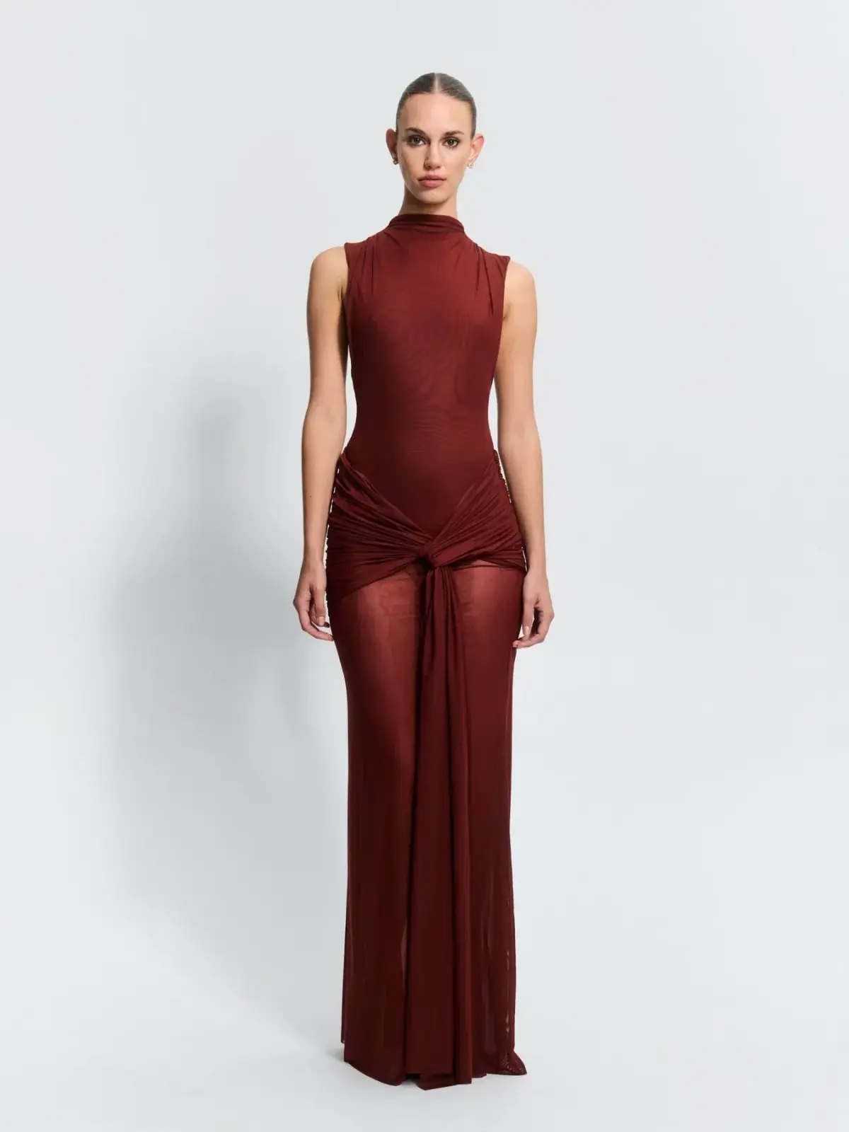 Effie Kats Roza Maxi Dress - Rust Size XS - Image 1