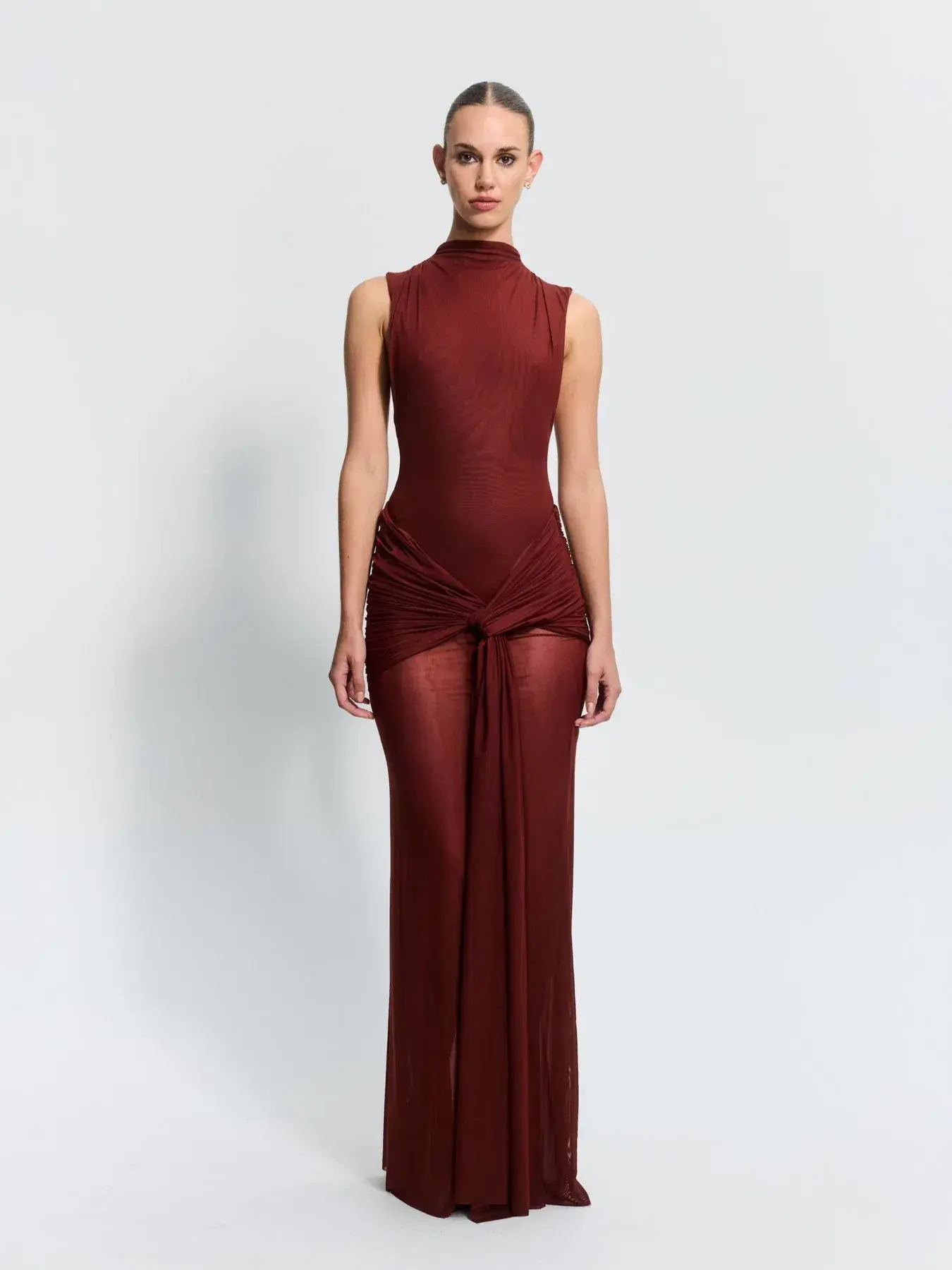 Effie Kats Roza Maxi Dress - Rust Size M - Image 1