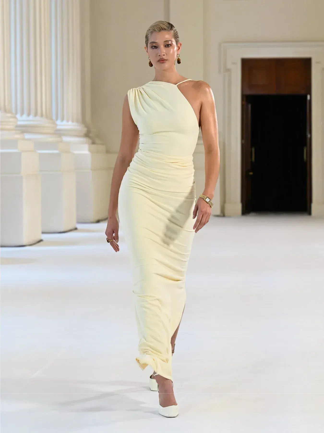 Effie Kats Greer Gown - Lemon Size S - Image 1