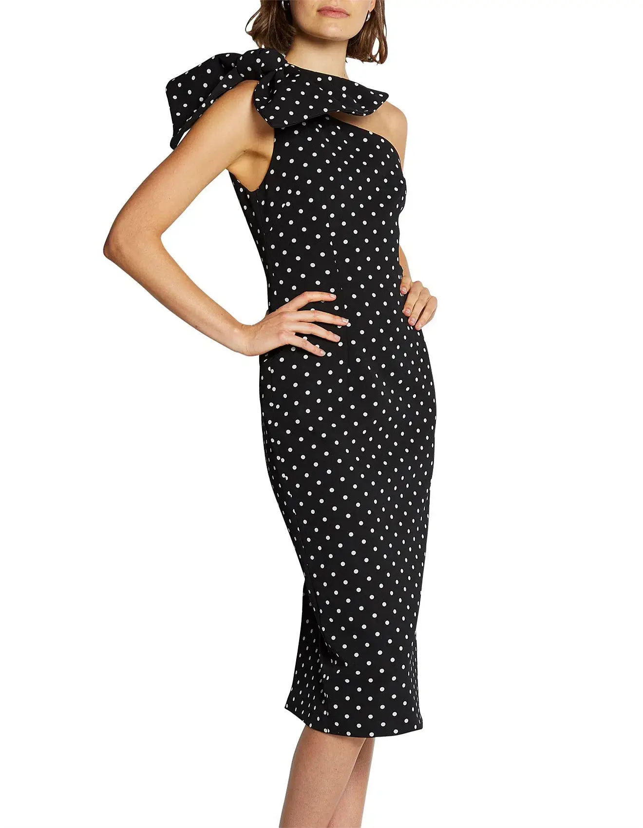 By Johnny Polka Dot Midi Dress - Image 1