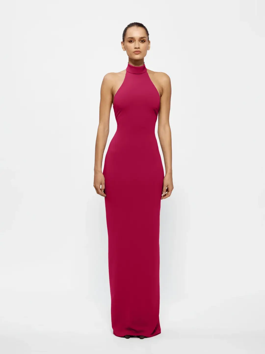 Effie Kats Rhi Gown - Raspberry Size L for rent on The Volte - main image