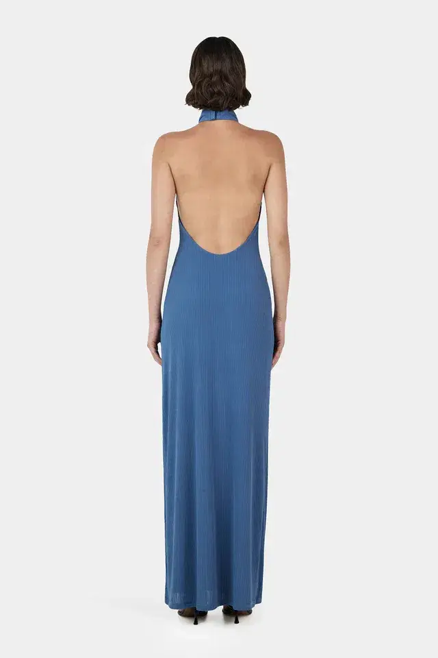 Turlington Maxi Dress in Blue - Image 3