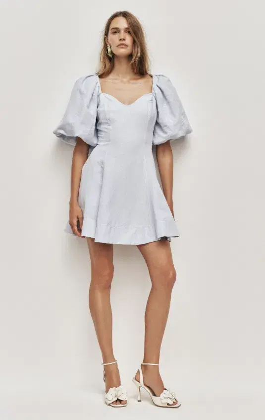 AJE Moderna Mini Dress Pastel Blue Size 12 - Image 1