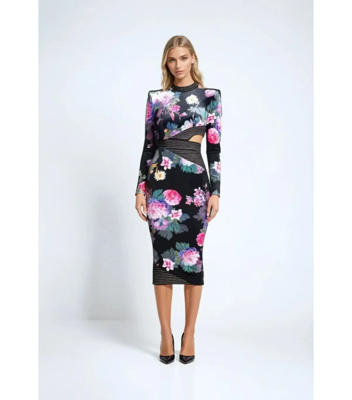 Zhivago Message To Love Floral Dress Black Size AU 12 - Image 1