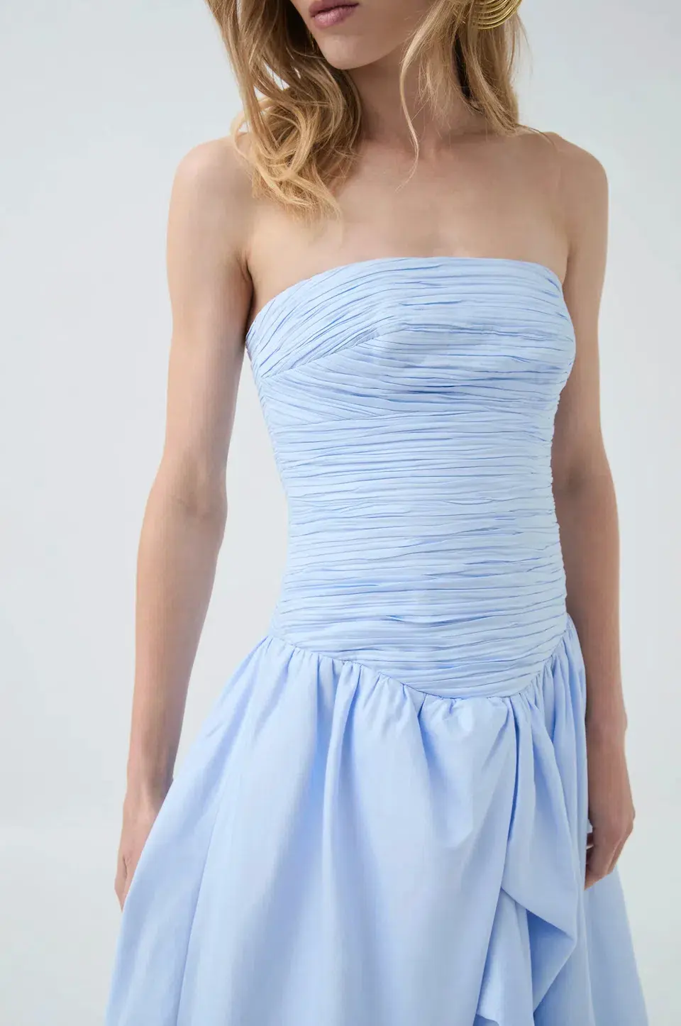 Aje Violette Bubble Hem Maxi Dress Pearl Blue size 8 - Image 4