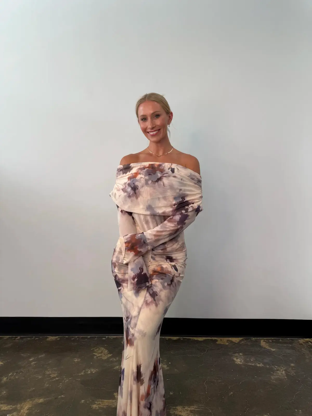 Elle Zeitoune Paige Watercolour Bloom Size 10 - Image 2
