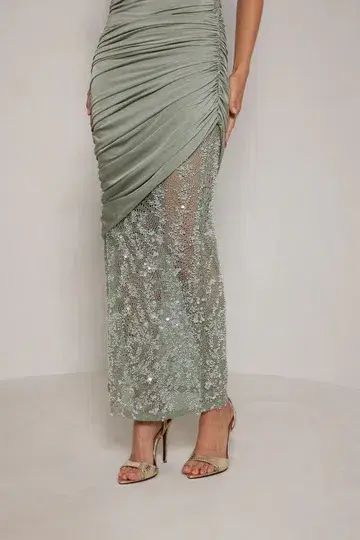 ELLE ZEITOUNE JOURNEE MAXI / SAGE / SIZE 12 - Image 4