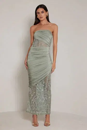 ELLE ZEITOUNE JOURNEE MAXI / SAGE / SIZE 12 - Image 1