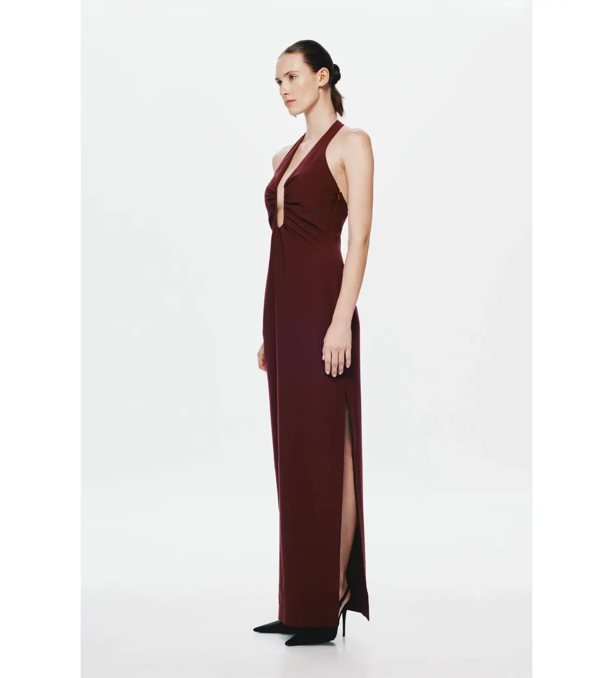 Misha Collection Alusia Dress Burgundy Size 10  - Image 1