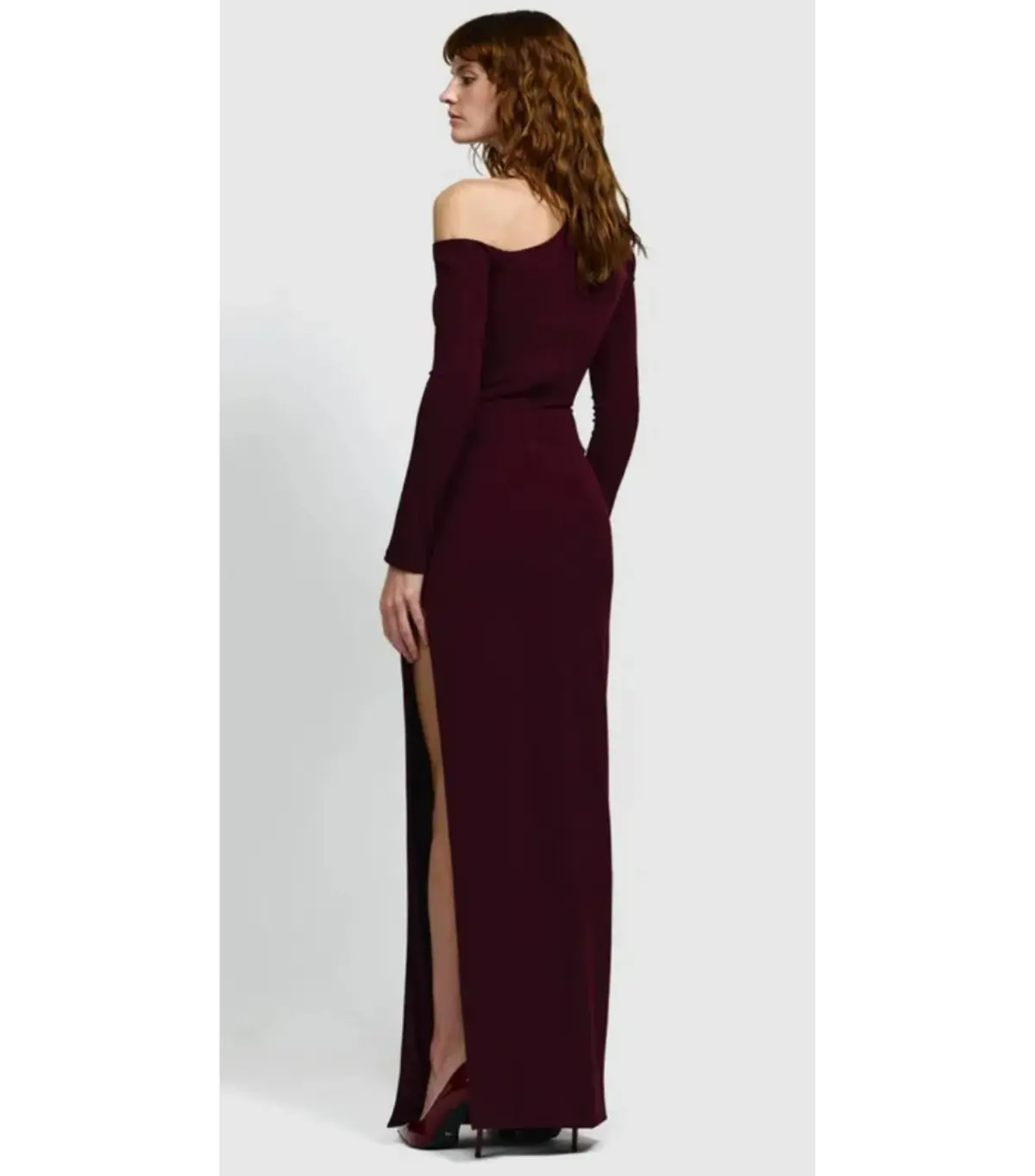 Effie Kats Cayley Maxi Dress Burgundy Size Medium / AU 10 - Image 3