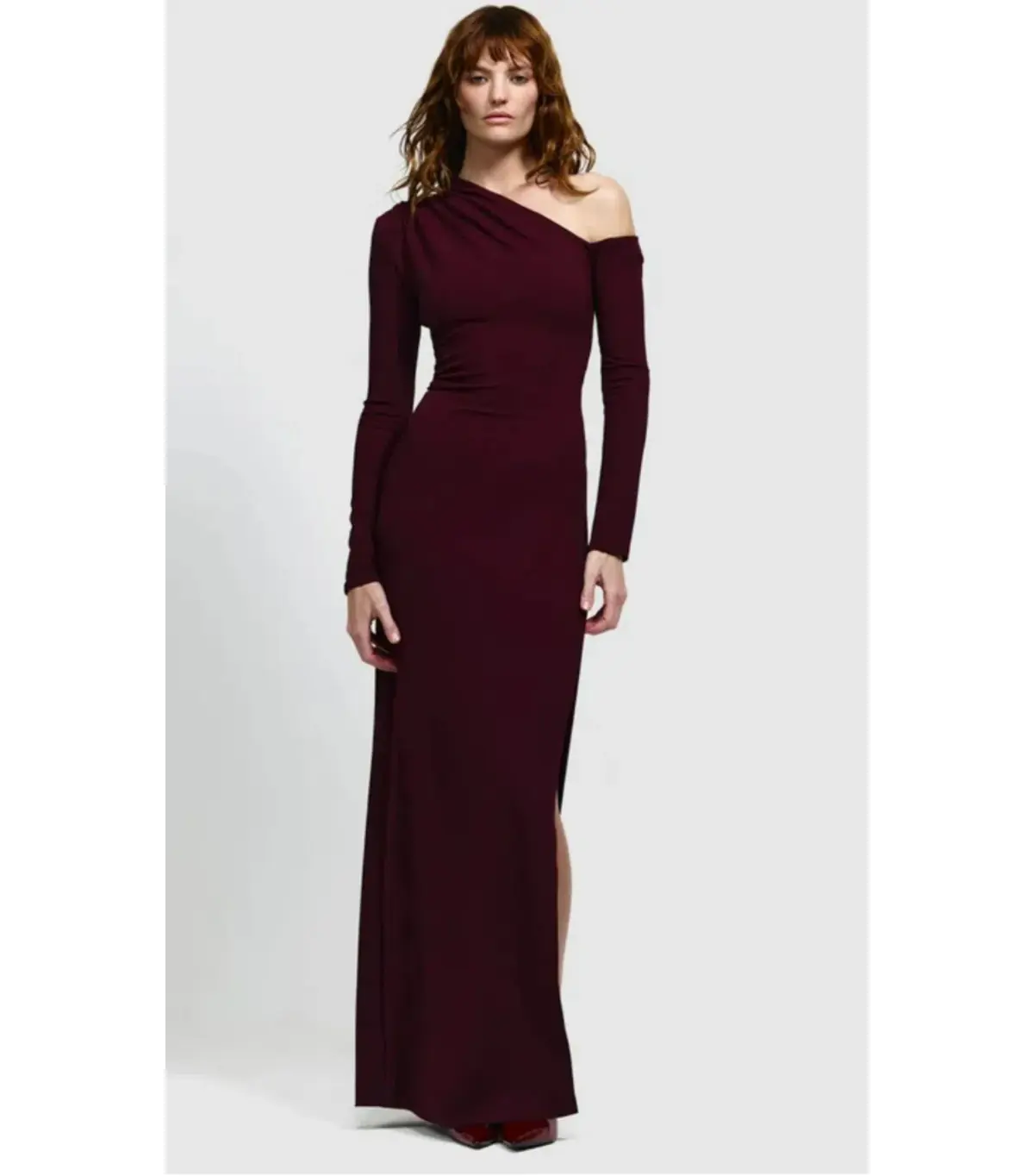 Effie Kats Cayley Maxi Dress Burgundy Size Medium / AU 10 - Image 1
