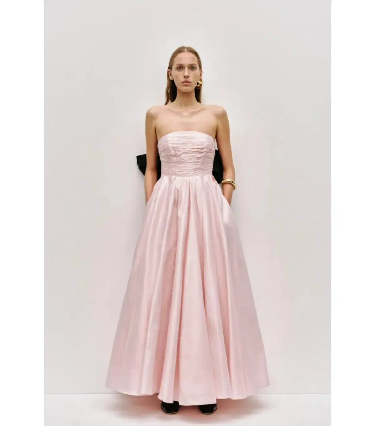 Aje Thea Gown Maxi Dress in Pink Tint/ Black Size AU 12 - Image 1