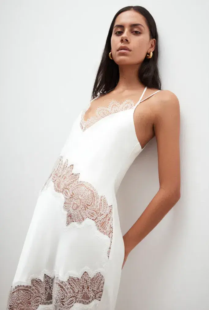 Shona Joy stratus lace panelled maxi dress - ivory 8 - Image 2