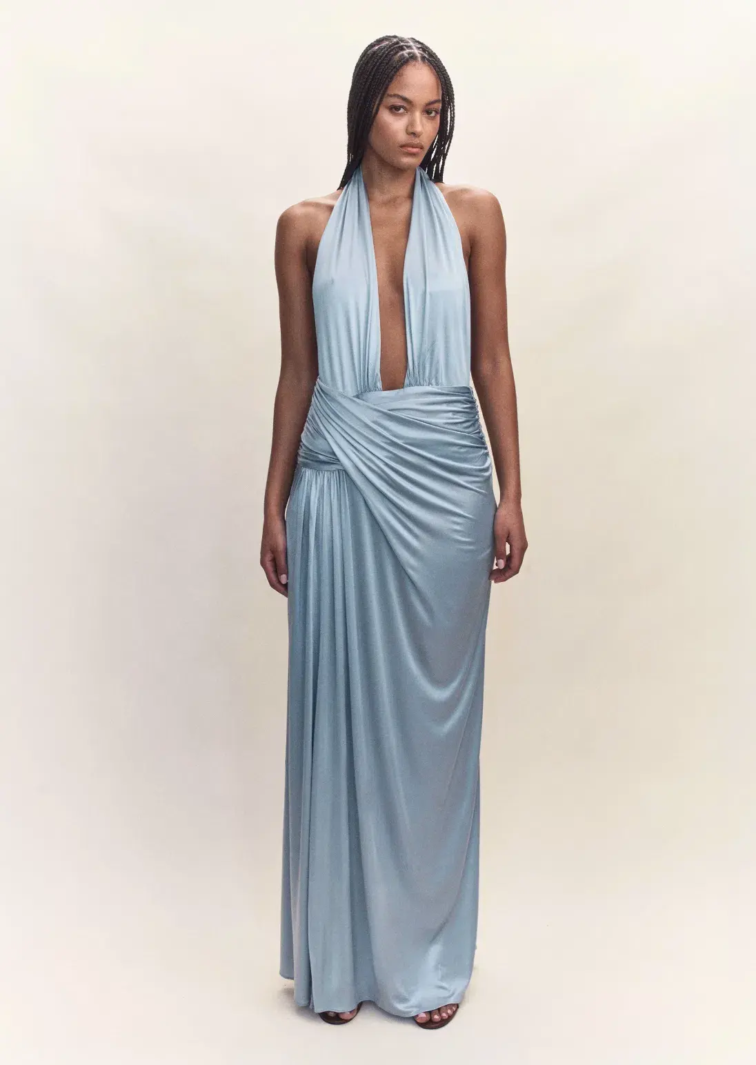 Courtney Zheng Selene Plunge Jersey Gown - Image 3