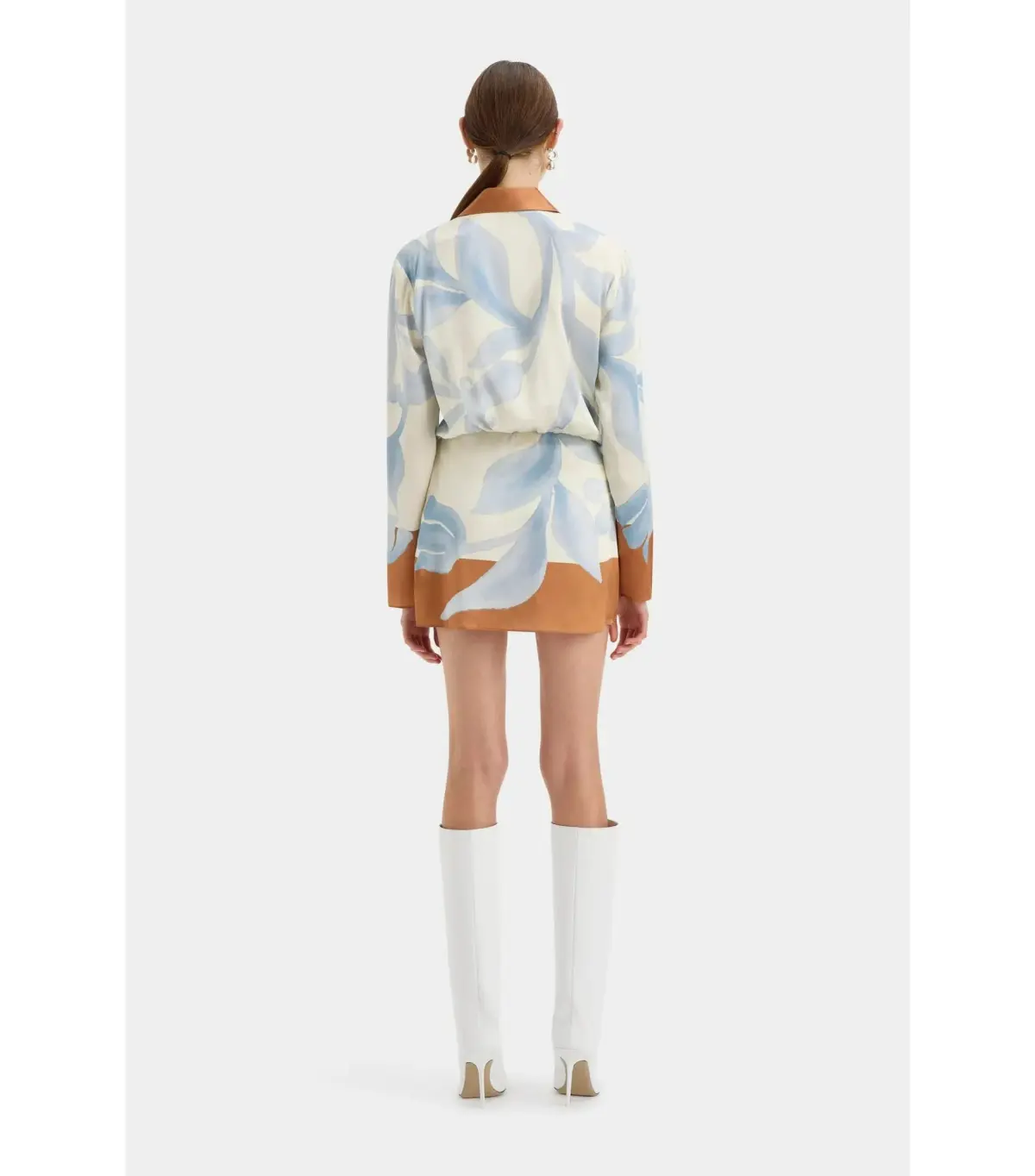 Sir the Label Sorrento Mini Shirt Dress in Sciarpa Print Size 0P / 6PETITE - Image 4