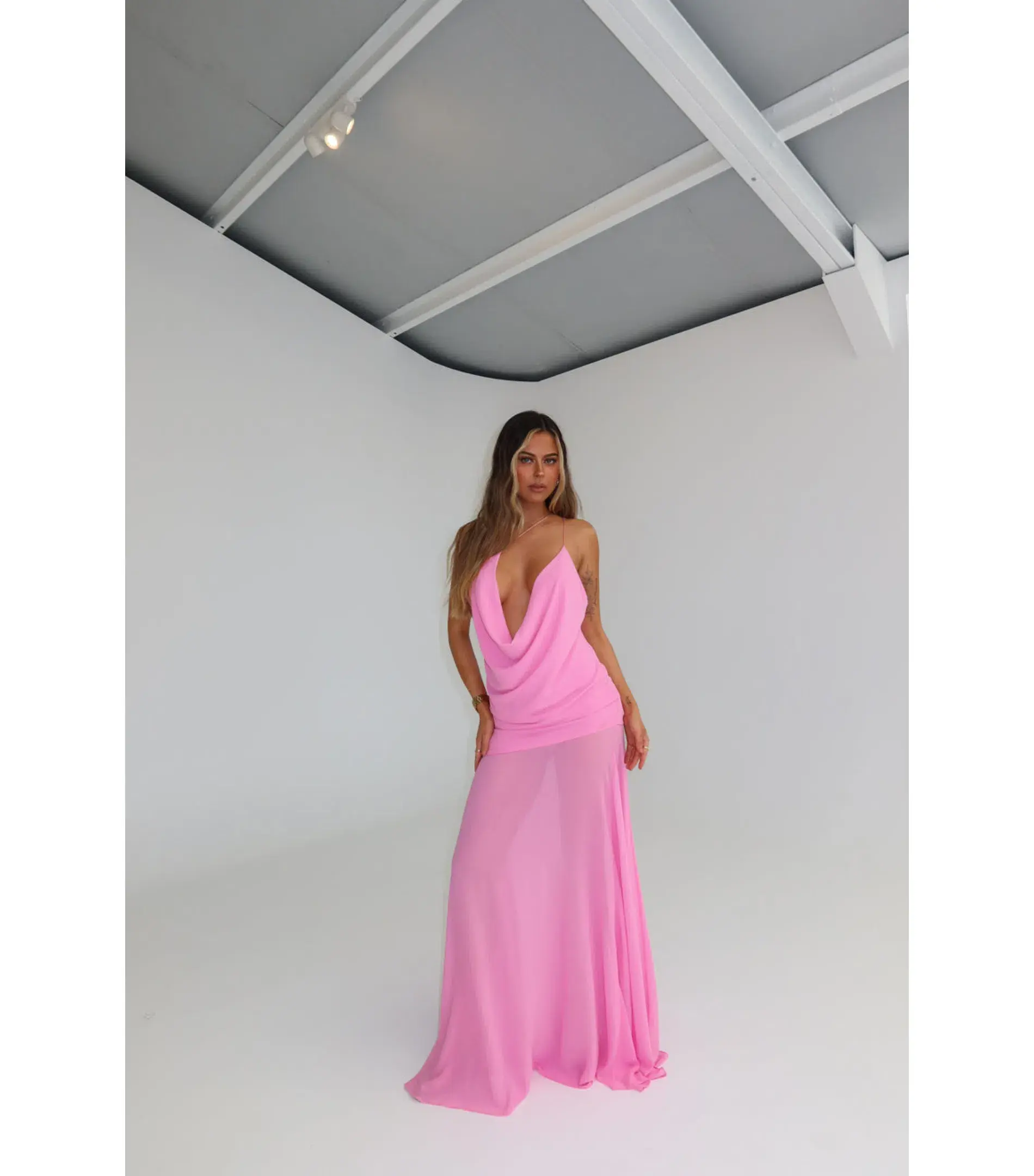 Natalie Rolt Dimity Maxi Gown Pink Size 1 / AU 8 - Image 2