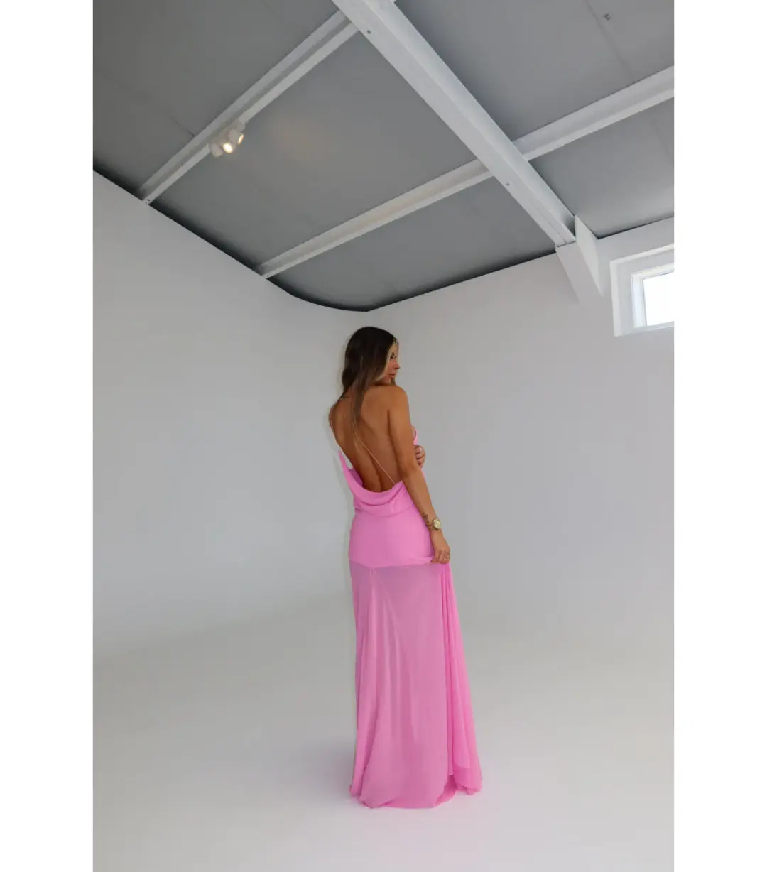 Natalie Rolt Dimity Maxi Gown Pink Size 1 / AU 8 for rent on The Volte - main image