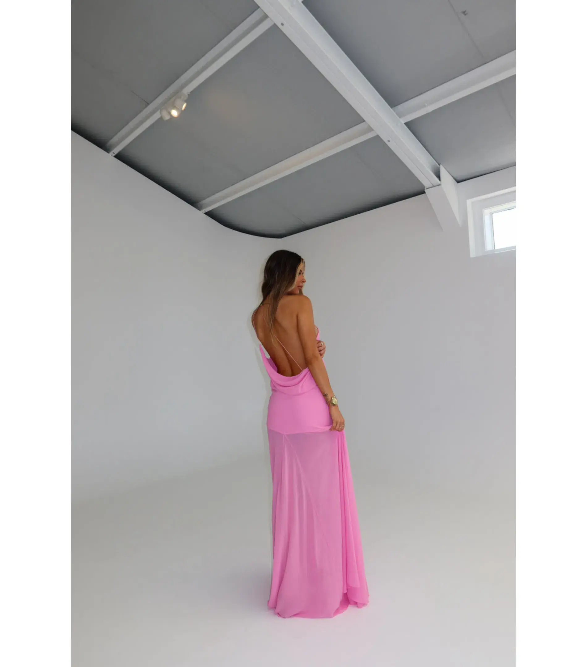 Natalie Rolt Dimity Maxi Gown Pink Size 1 / AU 8 - Image 3