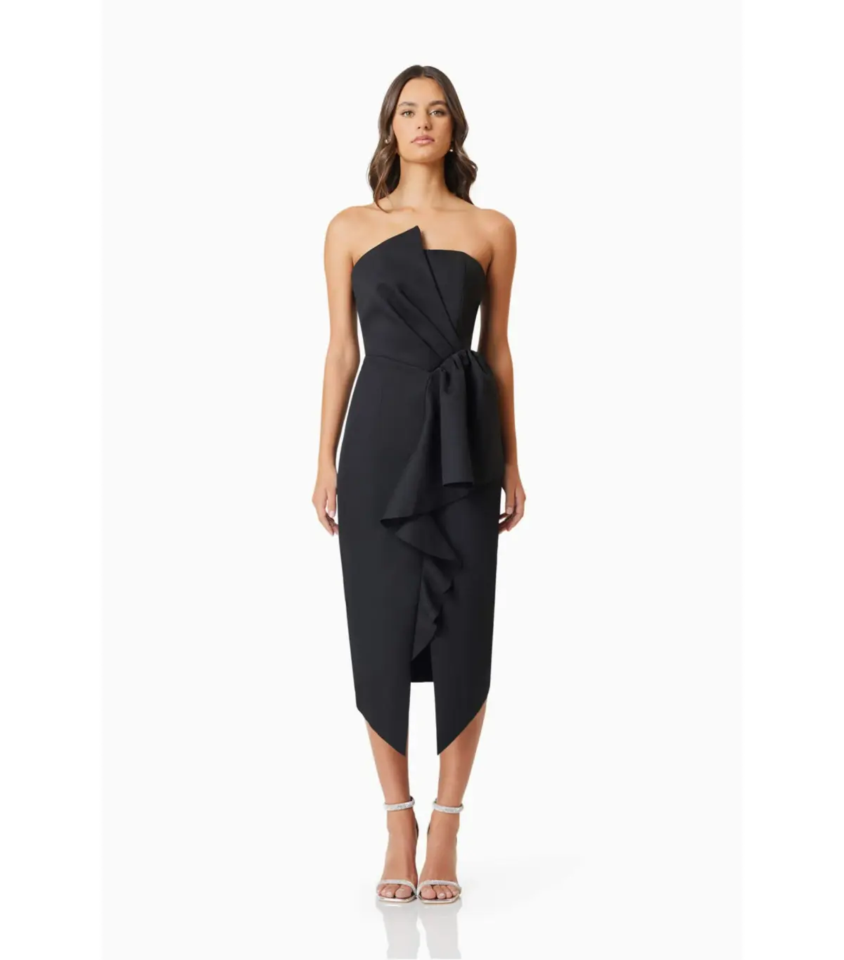Elliatt Reception Midi Dress Black Size AU 12  - Image 1