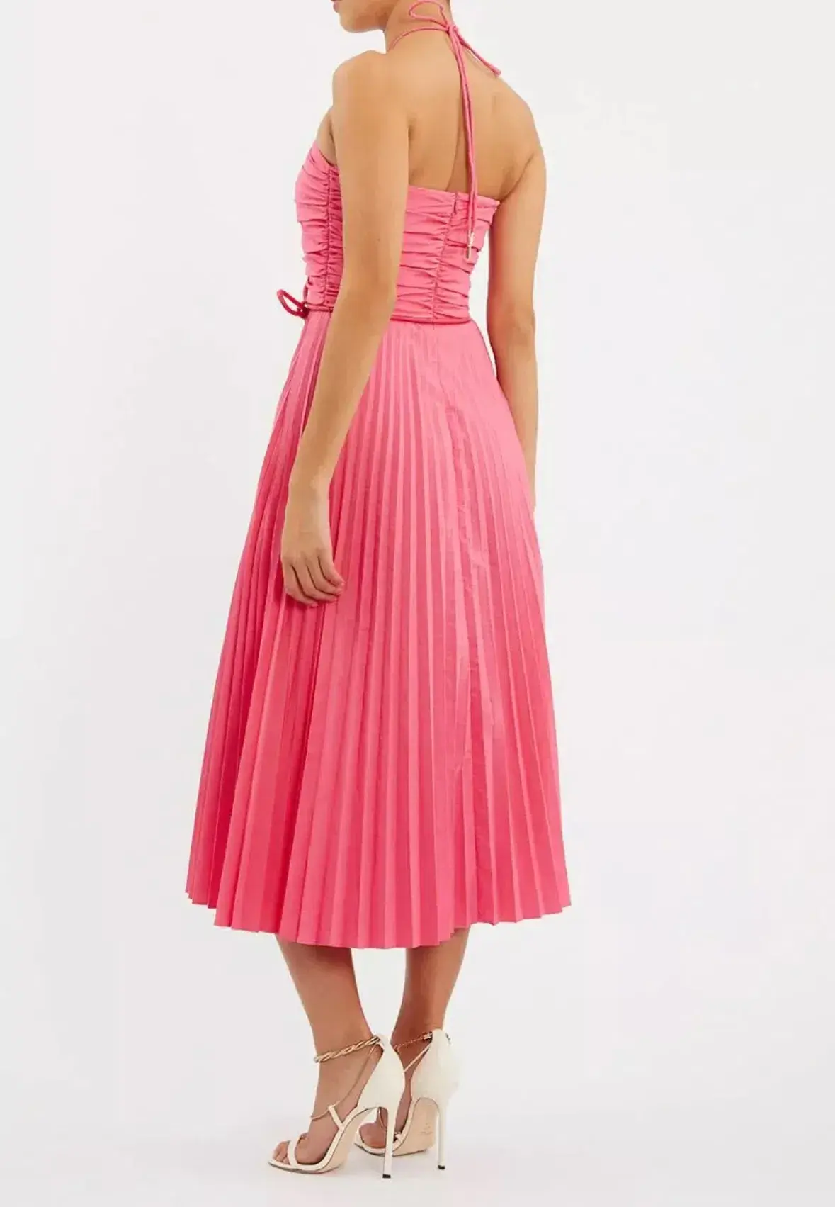 Rebecca Vallance Rosa Halter Dress Pink Size 14 - Image 4
