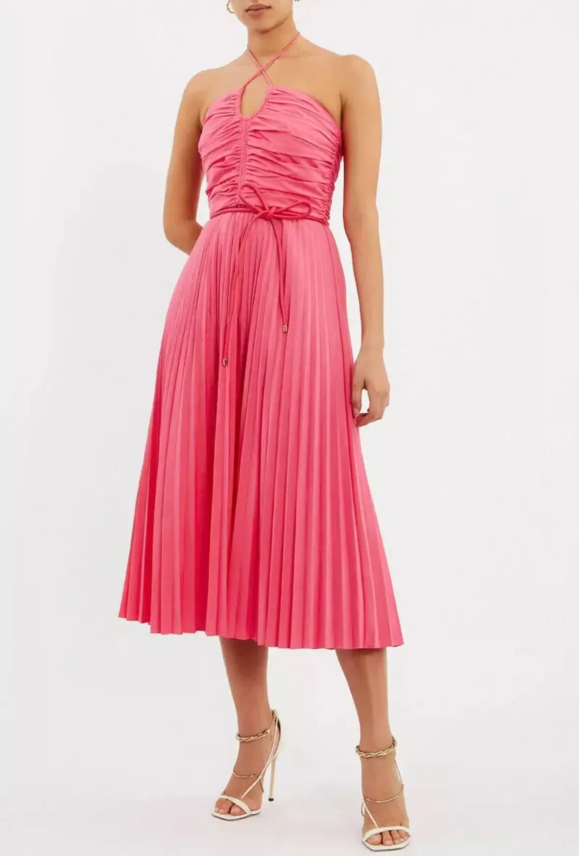Rebecca Vallance Rosa Halter Dress Pink Size 14 - Image 3
