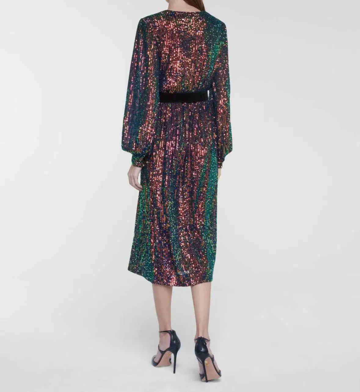 Rebecca Vallance Roxbury Midi Dress Sequin Size 14 - Image 4