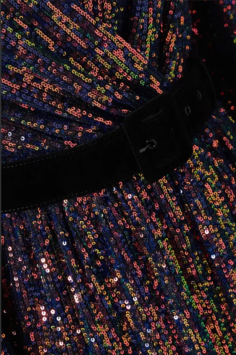 Rebecca Vallance Roxbury Midi Dress Sequin Size 14 - Image 5