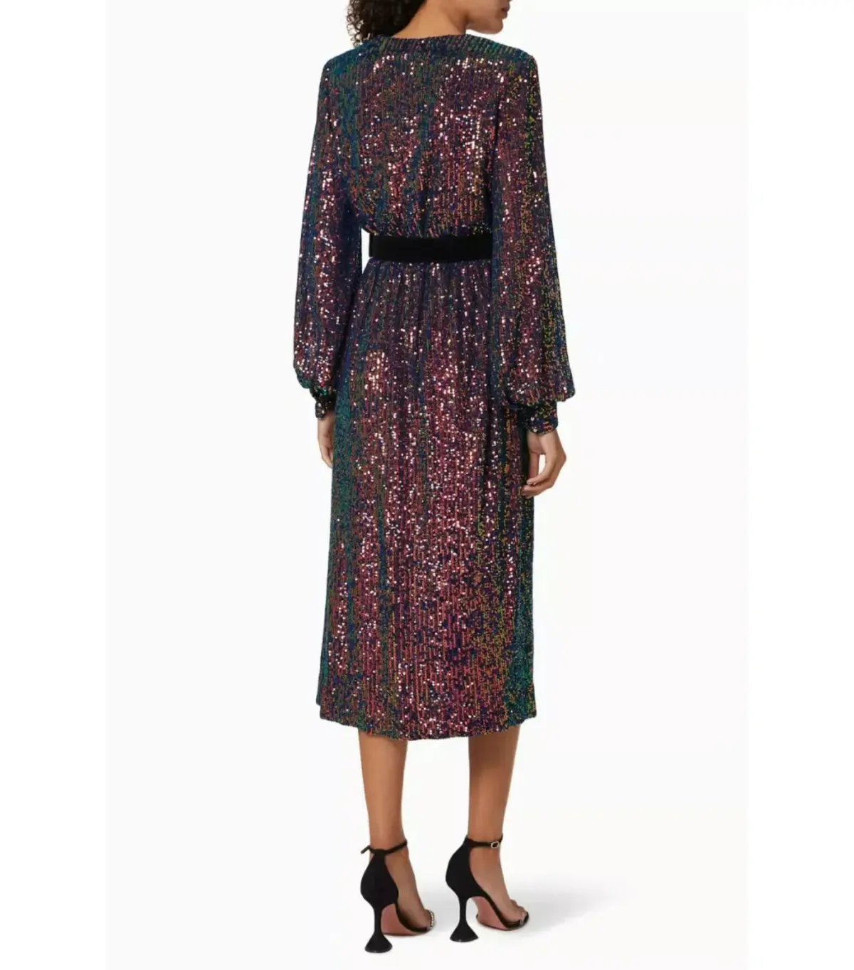 Rebecca Vallance Roxbury Midi Dress Sequin Size AU 14 - Image 3