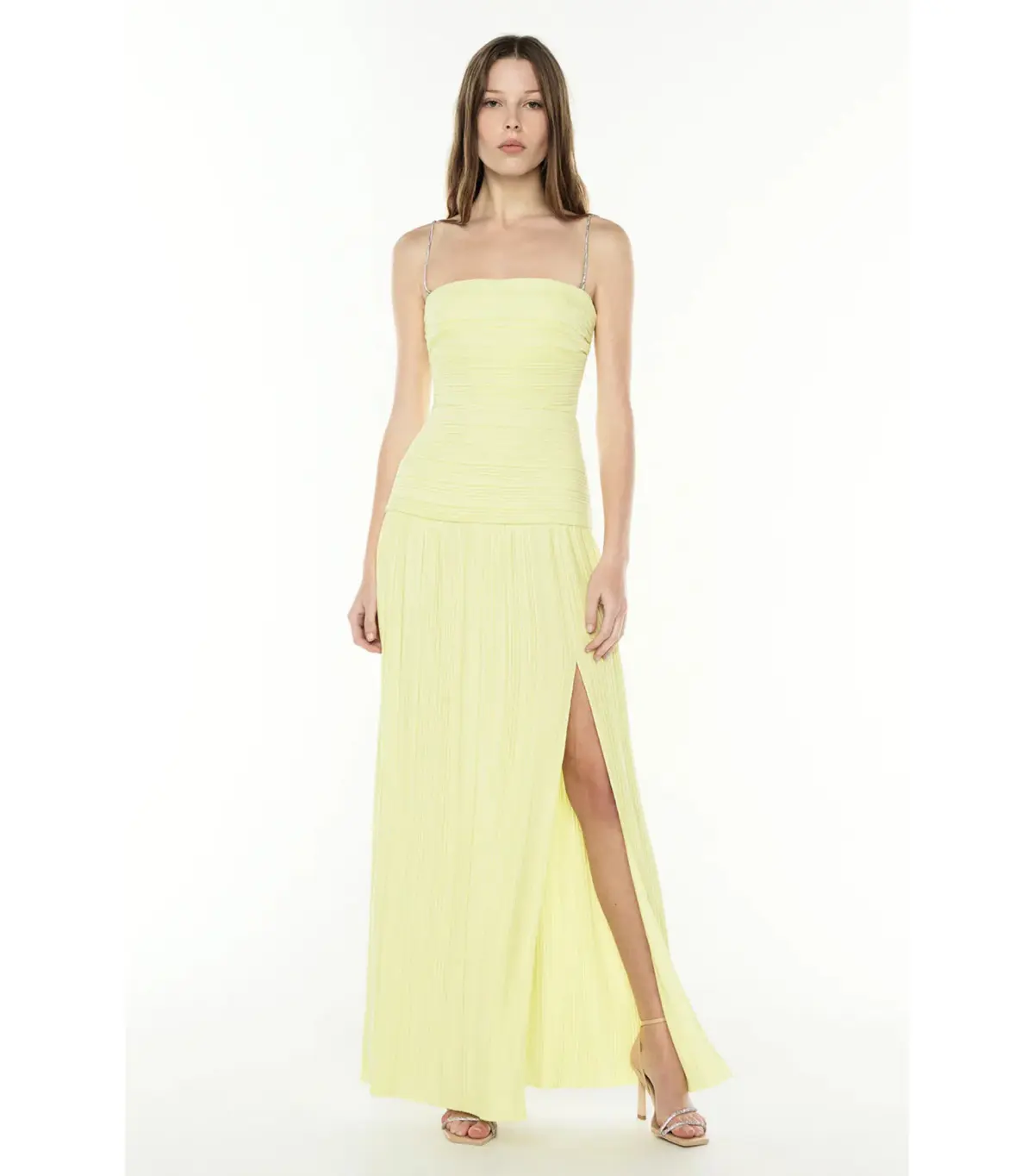 Manning Cartell Royal Debut Maxi Dress in Lemon Yellow Size AU 12  - Image 4