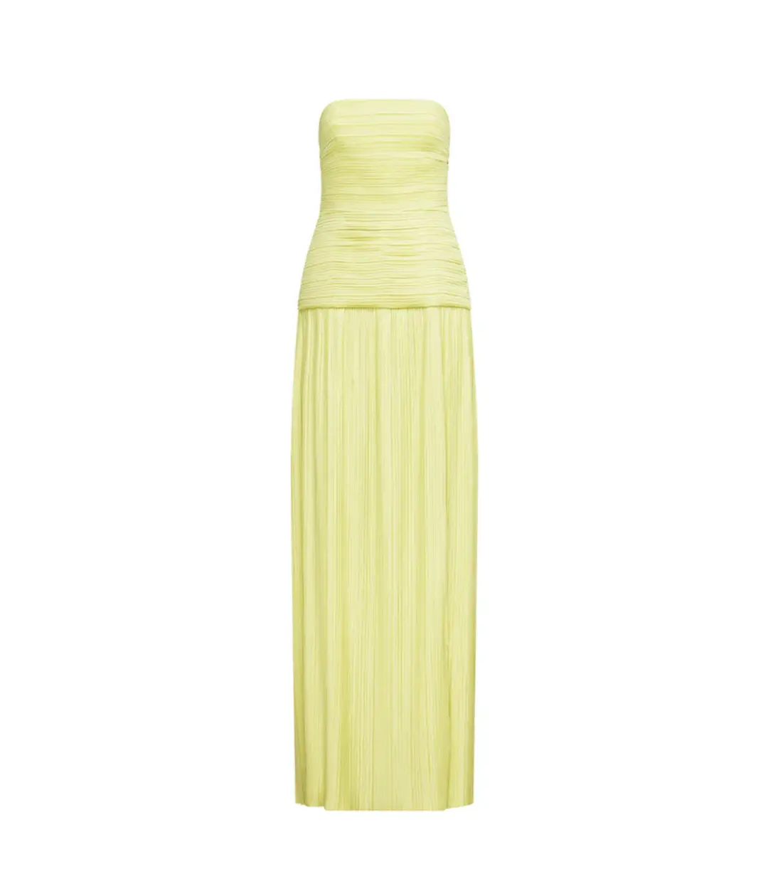Manning Cartell Royal Debut Maxi Dress in Lemon Yellow Size AU 12  for rent on The Volte - main image