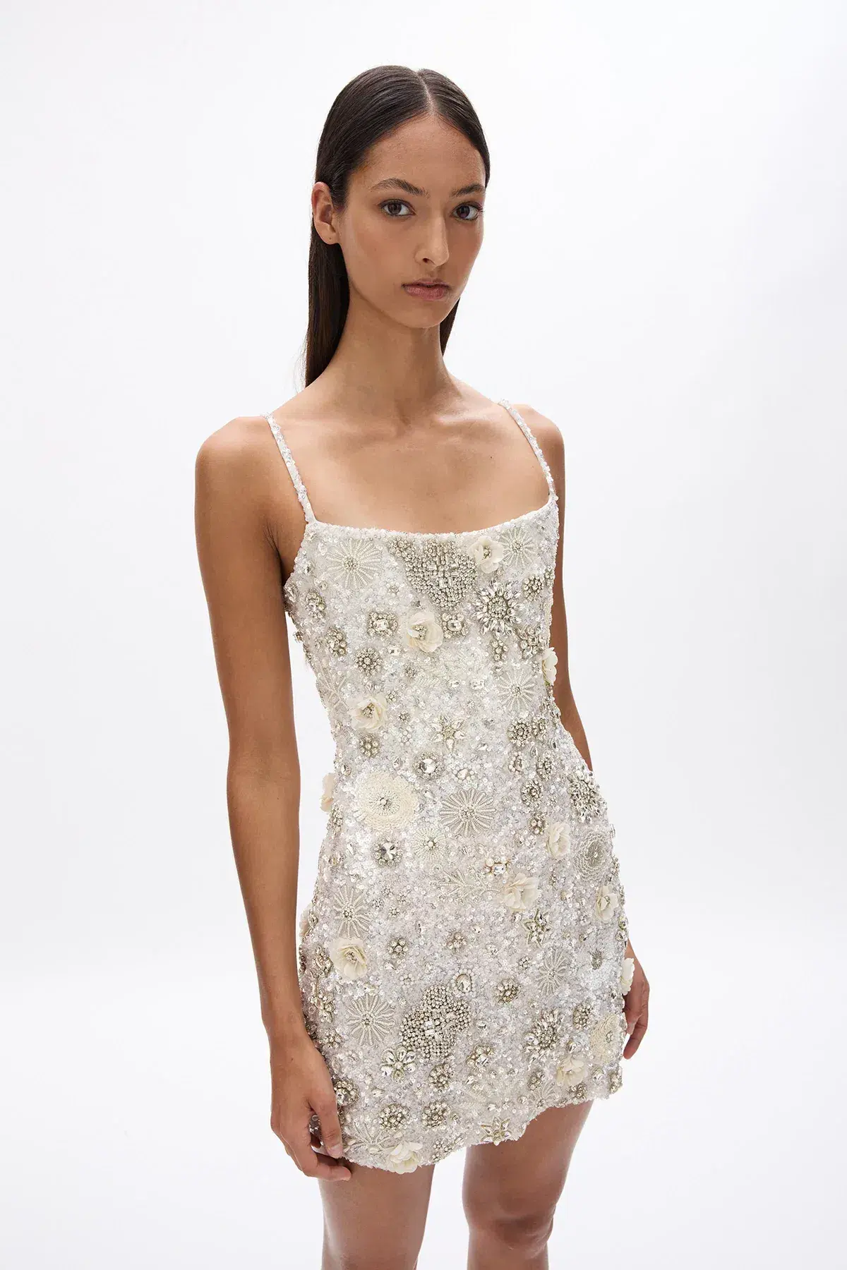 Rachel Gilbert Francesca Mini Dress Ivory Size 0 / AU 6 - Image 4