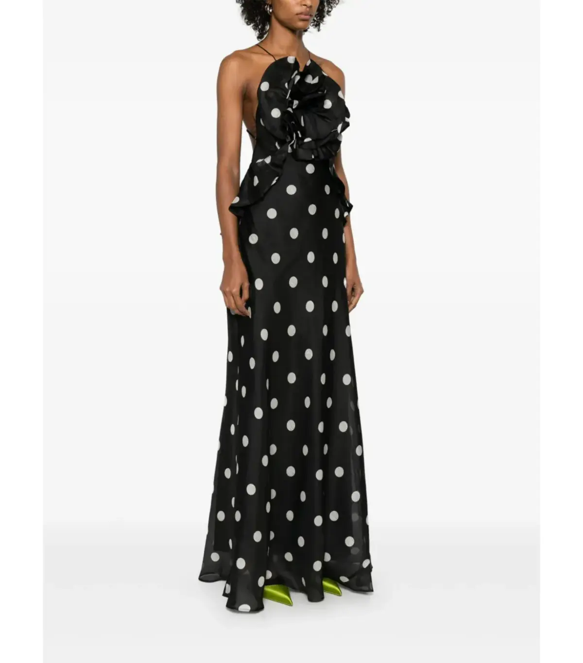 Zimmermann Crush Ruffle Halter Maxi Gown Polka Dot Size 2 / AU 12 - Image 2