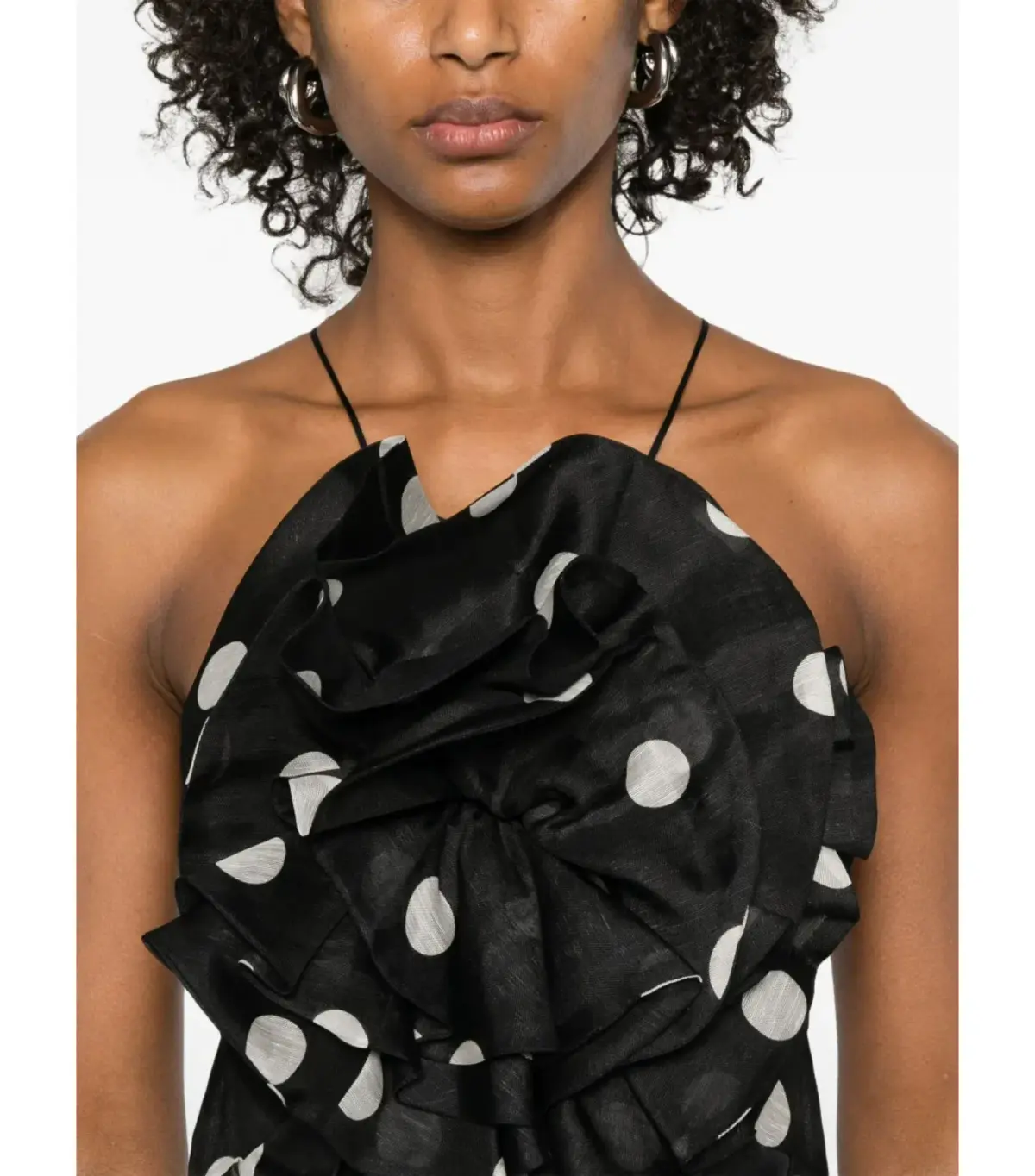 Zimmermann Crush Ruffle Halter Maxi Gown Polka Dot Size 2 / AU 12 - Image 4