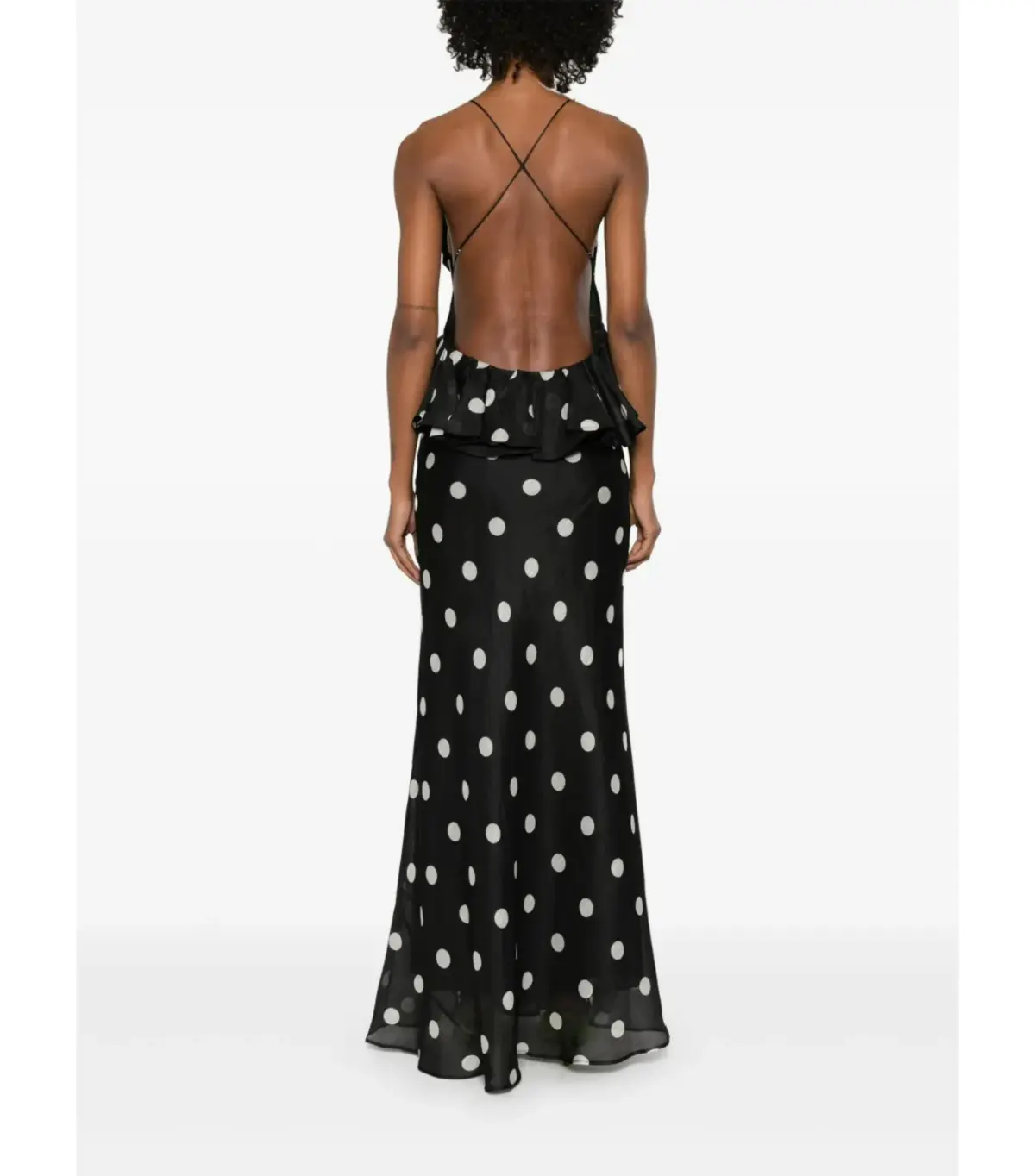 Zimmermann Crush Ruffle Halter Maxi Gown Polka Dot Size 2 / AU 12 - Image 3