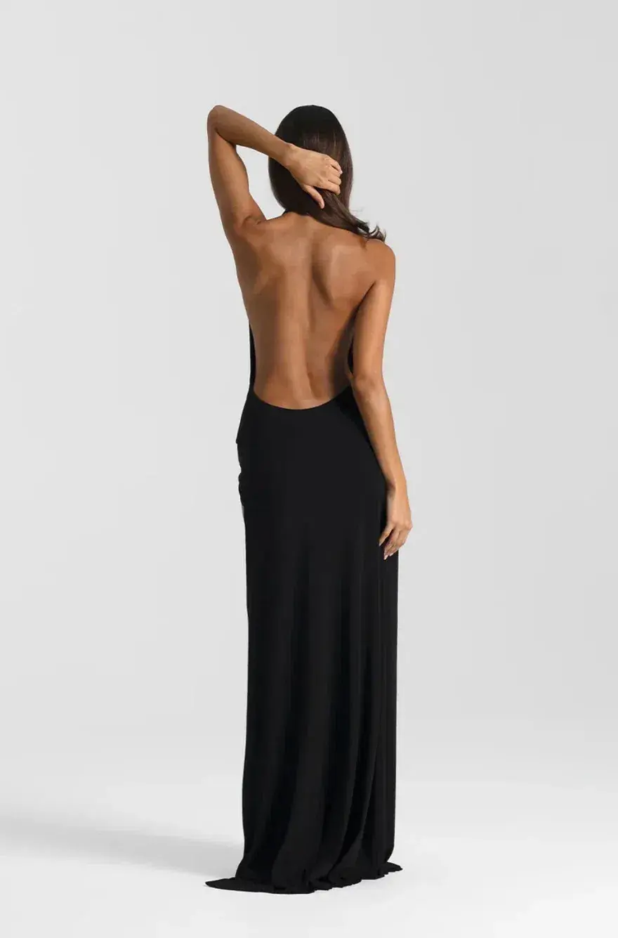 Natalie Rolt Winona Gown Black Size AU 10 - Image 3