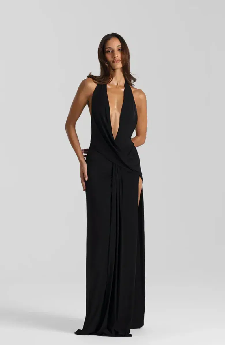 Natalie Rolt Winona Gown Black Size AU 10 - Image 1