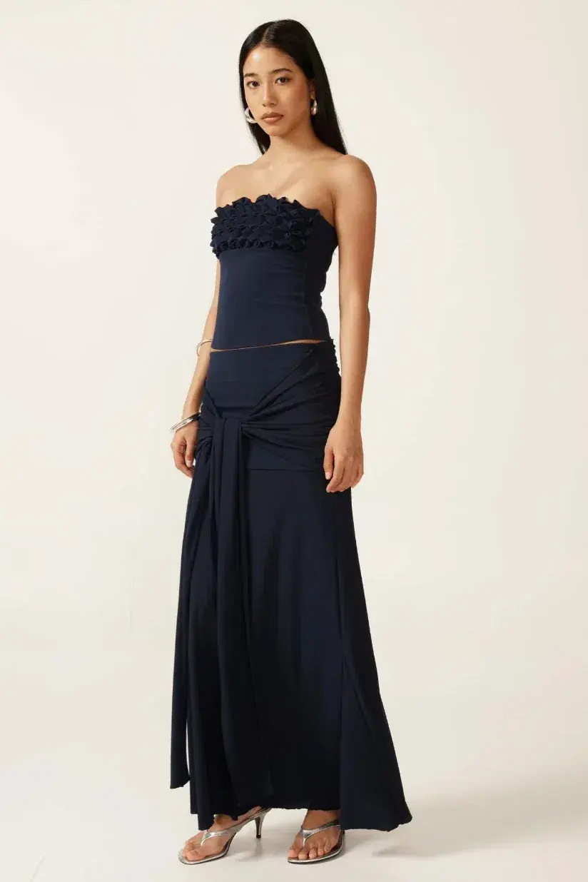 Ance gria Jude top and skirt set navy in xs  - Image 1