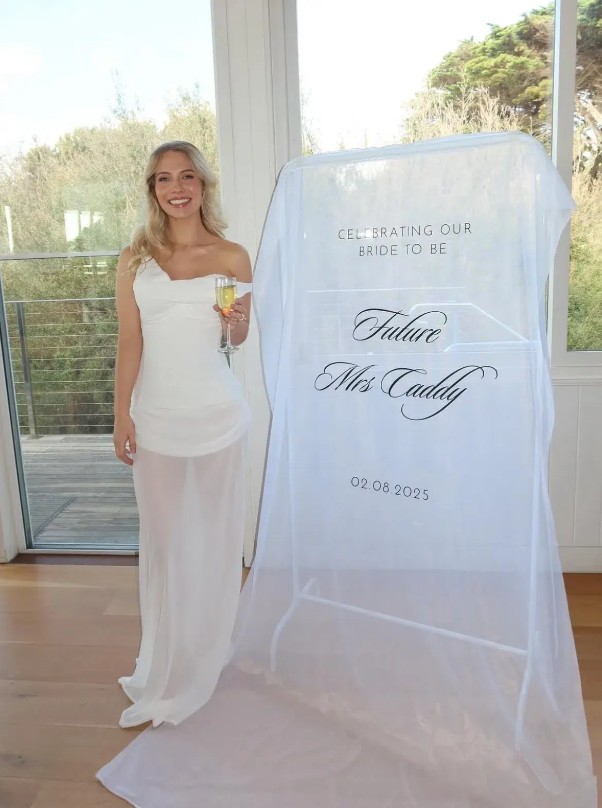 Natalie Rolt Cadence Gown Maxi With Corset White Size 12 - Image 2