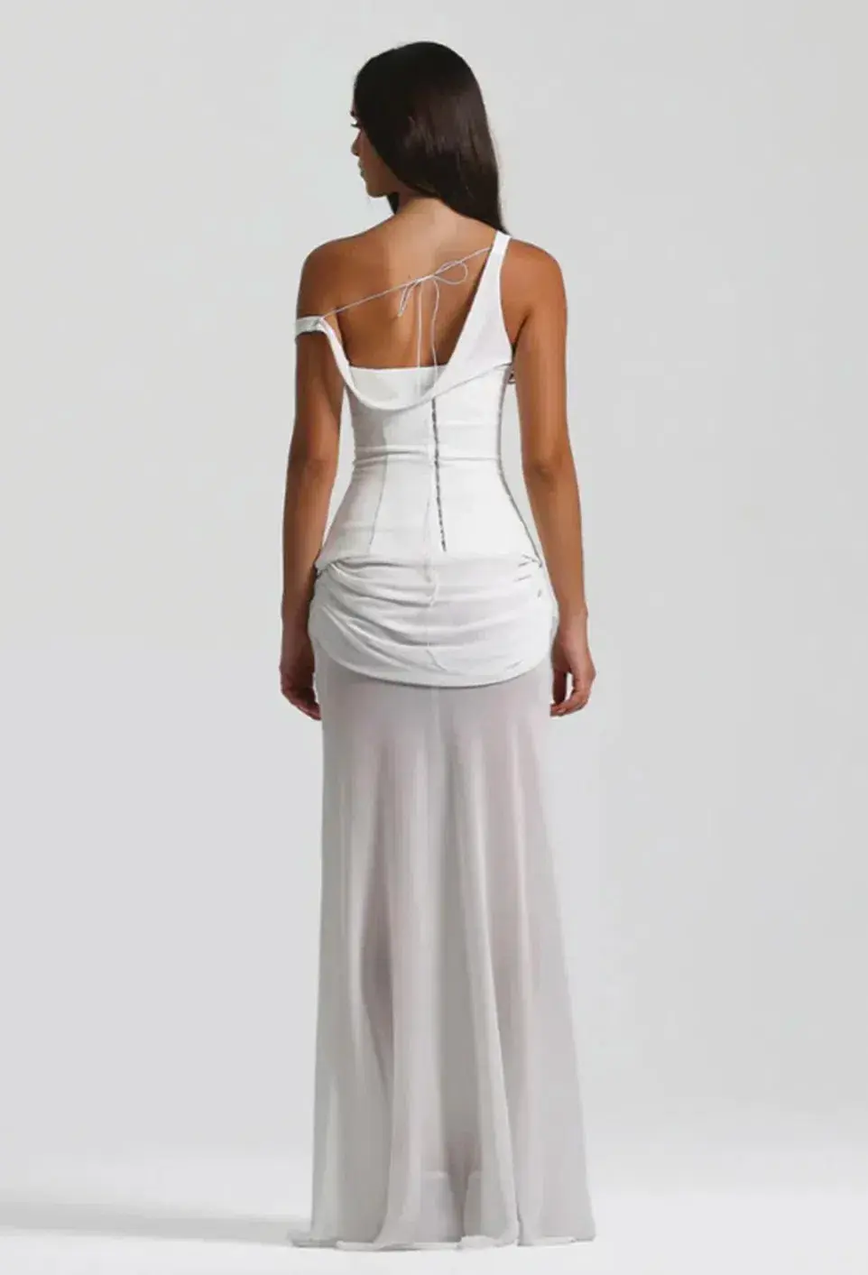 Natalie Rolt Cadence Gown Maxi With Corset White Size 12 - Image 3